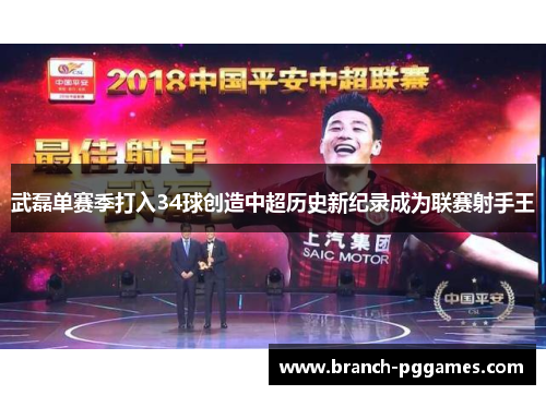 武磊单赛季打入34球创造中超历史新纪录成为联赛射手王