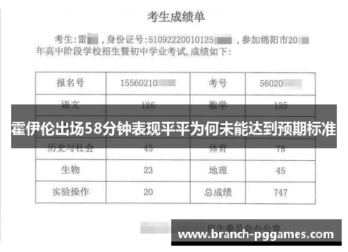 霍伊伦出场58分钟表现平平为何未能达到预期标准